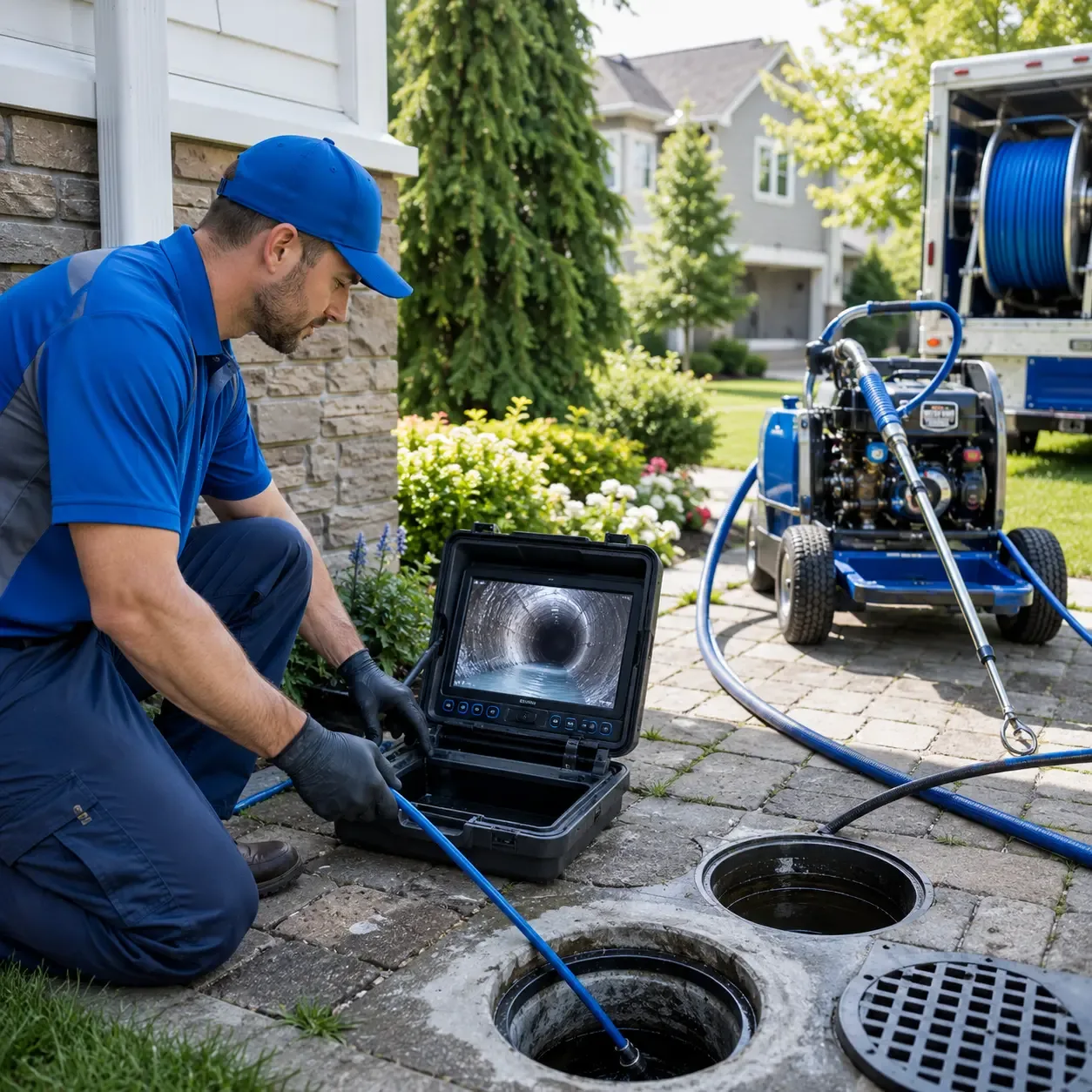 Outdoor drain cleaning professionals serving La Vernia, TX