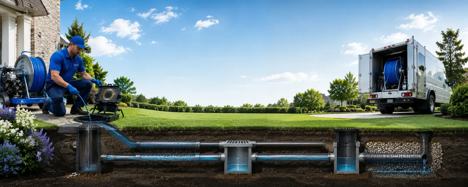 Outdoor drain cleaning information for La Vernia, TX