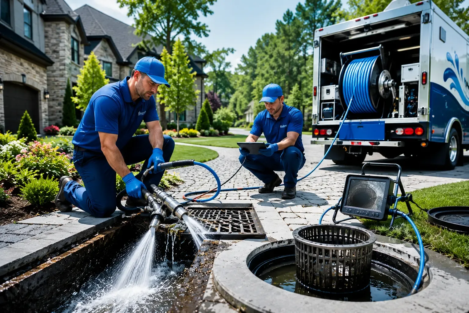Local outdoor drain cleaning professionals in La Vernia, TX